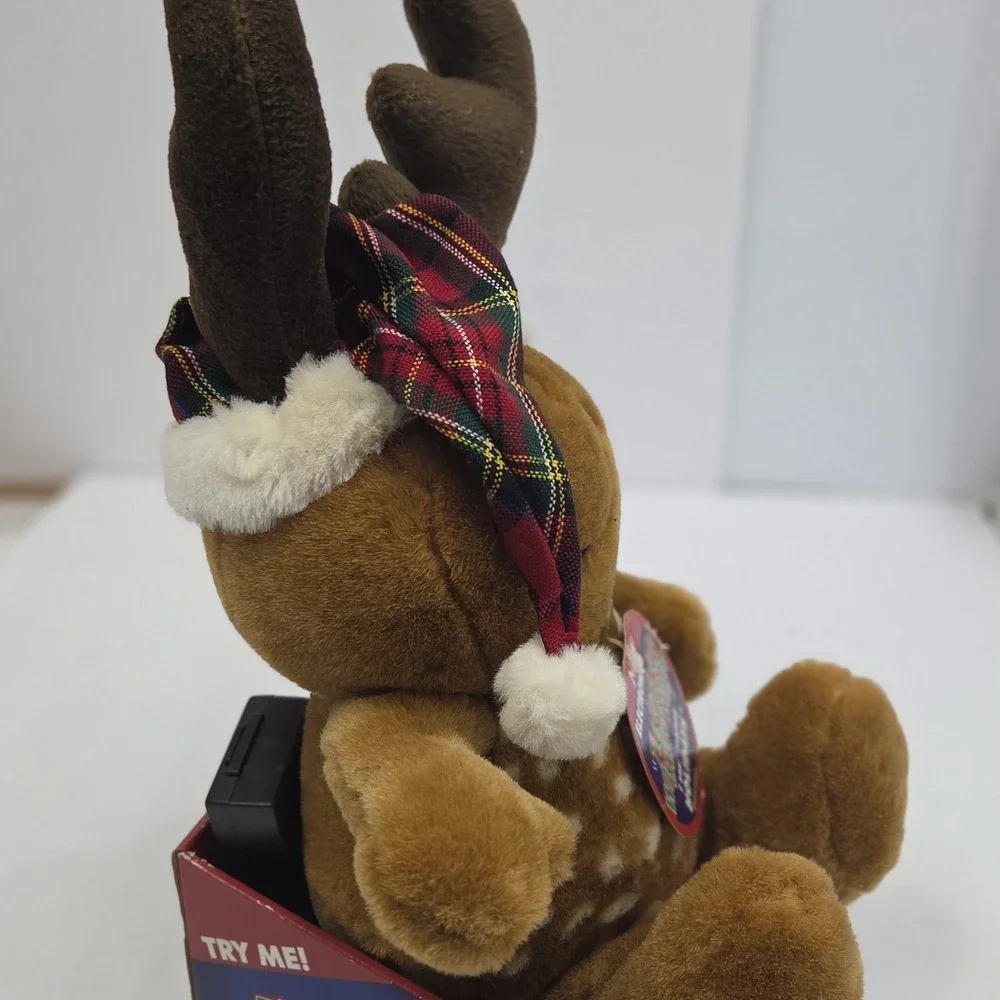 DanDee Tickle Tickle Wiggle Wiggle Christmas Reindeer Deer Animated Plush Toy...